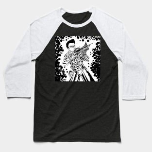 the midnight soldier commando ecopop art in ink drawing Baseball T-Shirt